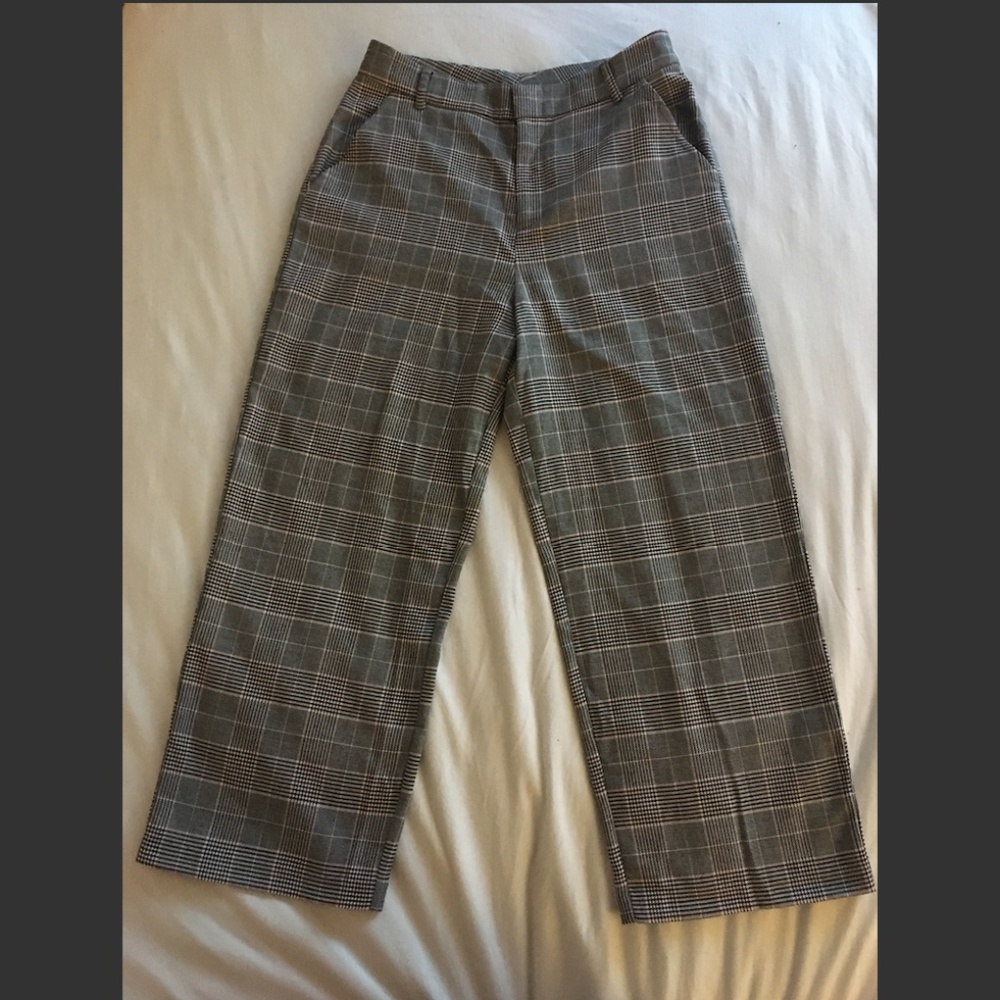 Plaid Ankle & Cropped Pants
